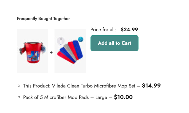 frequently bought together plugin by YITH